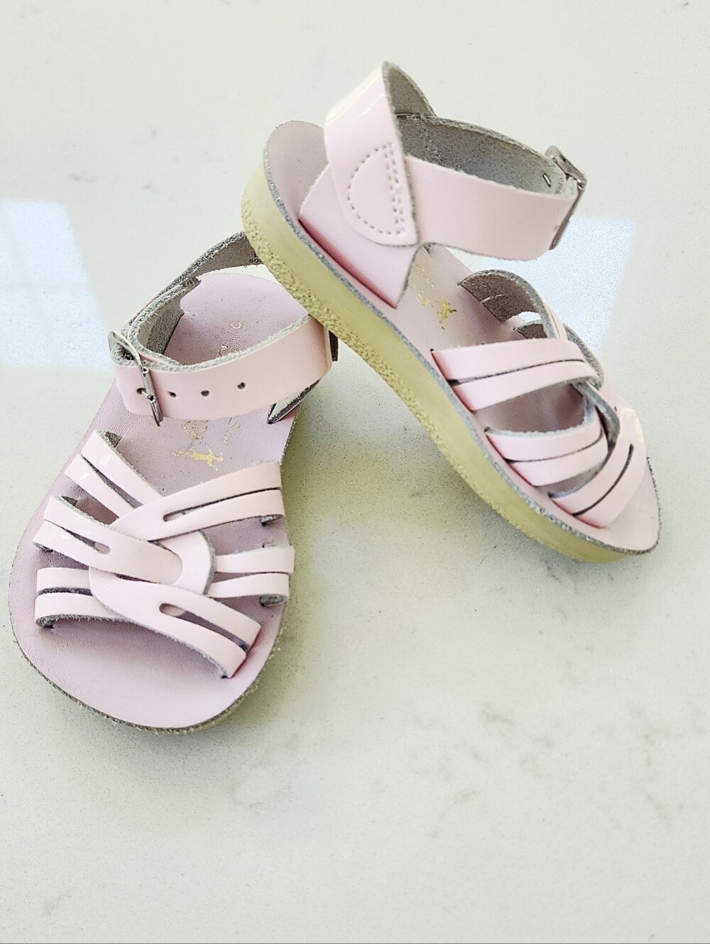 Pink Saltwater Sandals for Kids - Size 5 - Picture 2 of 5